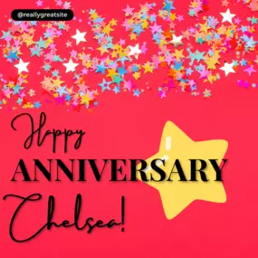 Happy work anniversary, Chelsea!