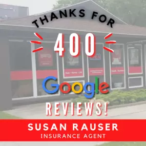 We want to thank everyone who helped us reach 400 Google Reviews! Your feedback and testimonials motivate us to continue providing exceptional insurance services and personalized assistance in and around Traverse City, Michigan.