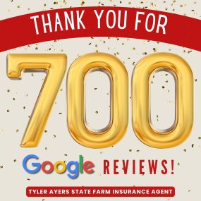 Thank you for 700 Google Reviews!