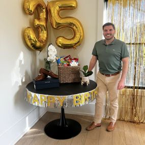 Yesterday was my 35th birthday! Thank you to my team for helping celebrate another year of doing what I love. I hope everyone has a great weekend!