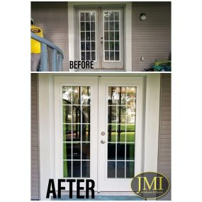 JMI windows and doors before and after door installation