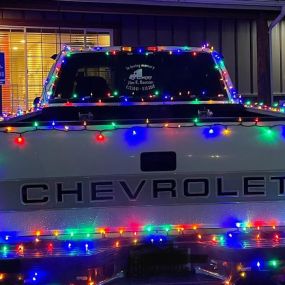 Our customer Clark Griswold, er… I mean Jimmy, came by this evening with his parade-worthy truck!! If you see him around town give him a friendly honk!  We just love his Christmas spirit!