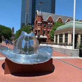 Discovering unique sights in Texas, like this large metal hat, reminds us that every asset deserves protection. Just as this hat stands out, ensure your valuable possessions are safeguarded with the right insurance coverage.