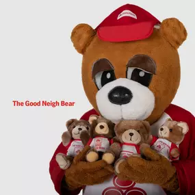 How's this for some pawsitive history? State Farm started offering Good Neigh Bear stuffed animals in 1986 for agents to give away to customers, and it became a full-size costume in 1990.