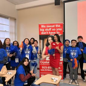 Had a fun Saturday at UTEP with the Young Achievers Forum 2024 ???? We encouraged & hope we inspired our young middle schoolers from all over El Paso. Honored to be a member of CEA who did a fantastic job putting this event together. Go Miners ???????????????? #YAF #CEA #CommunityInAction #youth #nextgen #communidadenaccion #915strong #915insurance #utep #alumnipride #epcc