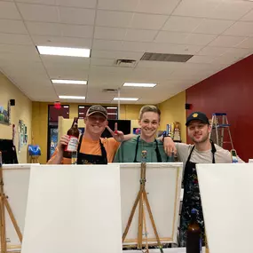 Team painting  night