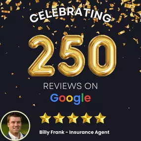 Thank you for 250 Google Reviews!