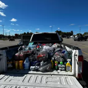 We did some shopping yesterday to help donate for the hurricane victims. Able to get a full truck bed filled! Thank you to Krystal and Vicki at Walmart for helping us get all the carts through quickly, you both were awesome! And big Thank you to Kim and everyone at Lakeside Stop N Go for getting the word out and organizing everything!! Awesome to see all the donations and support coming in