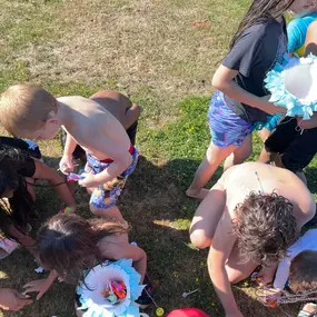 We threw a back-to-school BBQ and gave out school supplies for the kids. It's great getting out in our community!