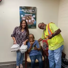 Happy customers bought lunch for our team member, Juanita, for helping them save on auto insurance.