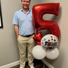 Richard's 5 Year Anniversary with Erica Timmons State Farm!