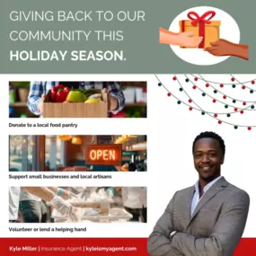 The holidays are a time for connection, gratitude, and giving back. Our community means everything to us, and we’re proud to be here for you every day. We’re here to cover what matters most to you, from your family to your home and beyond. Let’s make this season bright for everyone in our amazing community!