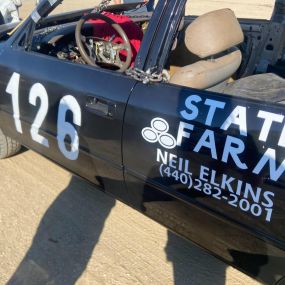 Our team member, Jake, runs derby cars so we thought it was the perfect opportunity to sponsor one and highlight the importance of auto insurance! Call our office for a free quote today!