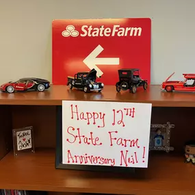 Celebrating 12 incredible years with State Farm! Thank you to our amazing customers and community for your trust and support—here’s to many more years of service ahead! ???? #Anniversary #StateFarmStrong