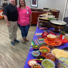 It’s Teacher Appreciation Week & today Paul Sheets surprised the Teachers at UL MIDDLE with a delicious Taco Bar catered by the fabulous at Lou Lous catering & company.  A huge thank you to all the wonderful educators today & everyday!