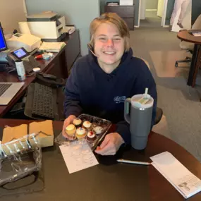 Happy Birthday to Mason!
Enjoying those cupcakes.