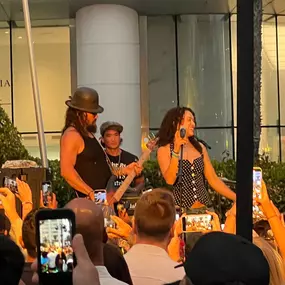 Great night last Thursday at the night Market in Santa Monica. Lots of food,drink,and fun.  Saw Jason Momoa and his band live.