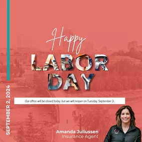 Happy Labor Day from our team to yours! ???? We're taking a break to celebrate the hard work our team puts in all year. Our office will be closed on Labor Day, but we’ll be back to serve you bright and early on September 3rd. Enjoy your long weekend, Anchorage! ????️