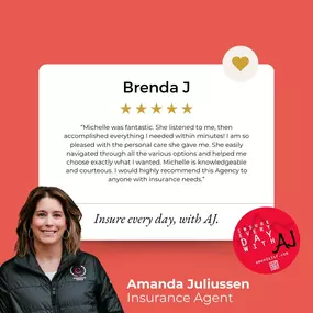 Thank you for the wonderful feedback, Brenda! I'm thrilled to hear that Michelle provided you with exceptional care and assistance in choosing the right insurance options! We appreciate your recommendation!