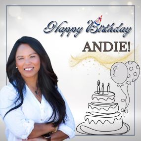 Happy birthday, Andie! Your contributions as a valuable member of #TeamMonicaMeyers are greatly appreciated, and we thank you for your hard work. Wishing you a year filled with true fulfillment and success.