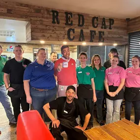 We had a great time this morning at Red Cap!!! The food was wonderful and the staff was very friendly. Can’t wait for the grand opening this Friday everyone stop by!