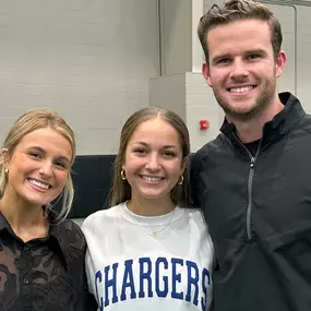 We had a wonderful celebration at Oxford High School yesterday as our daughter @emerson.r.maniscalco — along with star volleyball players Mileah Prince, Jaslyn Montgomery, and Daelyn Bozeman — had their official signing day! Emerson will be running cross country and track @uahtfxc next year. Go Chargers! Our family wants to thank all of Emerson’s coaches (especially @ldelo22) @ohsxctf, teammates, family and friends who came out to share in our joy — many of whom traveled long distances and juggl