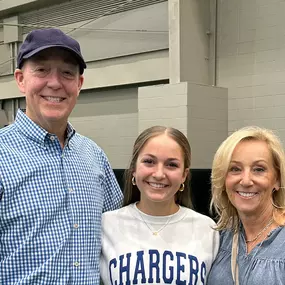 We had a wonderful celebration at Oxford High School yesterday as our daughter @emerson.r.maniscalco — along with star volleyball players Mileah Prince, Jaslyn Montgomery, and Daelyn Bozeman — had their official signing day! Emerson will be running cross country and track @uahtfxc next year. Go Chargers! Our family wants to thank all of Emerson’s coaches (especially @ldelo22) @ohsxctf, teammates, family and friends who came out to share in our joy — many of whom traveled long distances and juggl