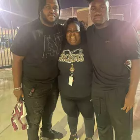 What a pleasure to follow Oxford City Schools graduate Curtis Sanders as he starts his college experience at Alabama A&M University. In May, Curtis was one of the first recipients of a scholarship in my name. I had the chance to catch up with him last week and learn how things are going for him. 
Curtis is pictured here (at left) with his mother, Kimberly Words Sanders. 
Q: Curtis, what major did you choose at Alabama A&M?
C: I chose Electrical Engineering.
Q: What are your goals for your freshm