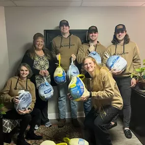 Happy Thanksgiving from our State Farm family! We are truly grateful for our wonderful customers, friends and loved ones. This year, we are honored to provide Thanksgiving turkeys to local families in need with help from our customer, Brandy Mitchell.