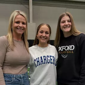 We had a wonderful celebration at Oxford High School yesterday as our daughter @emerson.r.maniscalco — along with star volleyball players Mileah Prince, Jaslyn Montgomery, and Daelyn Bozeman — had their official signing day! Emerson will be running cross country and track @uahtfxc next year. Go Chargers! Our family wants to thank all of Emerson’s coaches (especially @ldelo22) @ohsxctf, teammates, family and friends who came out to share in our joy — many of whom traveled long distances and juggl