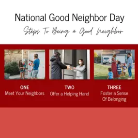 Being a good neighbor isn’t just about proximity—it’s about community! A little kindness goes a long way.