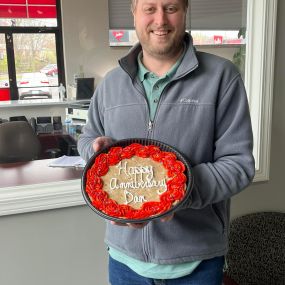 Happy anniversary and congratulations to “Dan the man!”  He is celebrating two years with the Greg Haus State Farm Agency.  Thanks for all you do for our customers and our office!