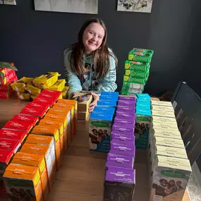 Thanks to this Girl Scout from Troop 6492 for delivering some delicious cookies to our office! Stop by our office @ 1347 Rosehill Rd Reynoldsburg and we will give you a free box of cookies.
Call ahead to make sure we have some left!