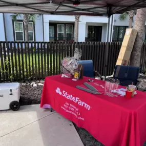 Resident Pool Party at Alta LongWood with raffle gift baskets