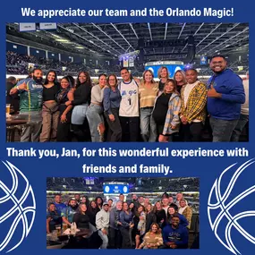 Team bonding with Orlando Magic!