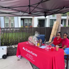 Resident Pool Party at Alta LongWood with raffle gift baskets