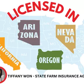 We are licensed in California, Arizona, Nevada, and Oregon