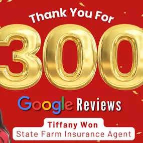 Thank you ALL so much for helping us get to 300 Google Reviews!!