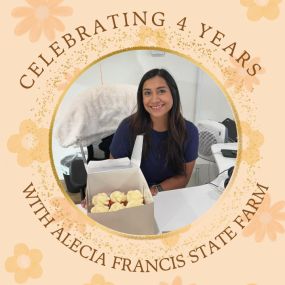 Happy Anniversary, Vanessa!  It’s been 4 years since you joined Team Francis and you have been a God send.  So thankful to have you as part of my family and watching your career progress.
