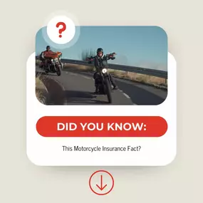 ????️ Your auto insurance request history impacts your motorcycle insurance rates! ????️
Did you know that an insurance request history for a car accident can affect your motorcycle rates, even if you purchase them from different insurance providers?
Review your motorcycle insurance policy with us today.