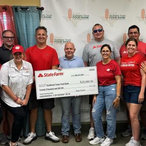 We had a great time serving at the @setx_foodbank today. We donated our time and $20,000! Proud to serve with a company who loves our communities and is happy to give back.