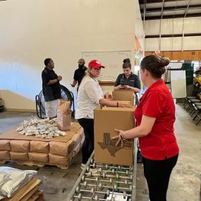 We had a great time serving at the @setx_foodbank today. We donated our time and $20,000! Proud to serve with a company who loves our communities and is happy to give back.