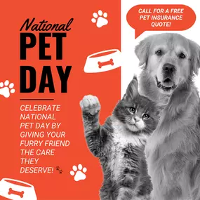 Ensure your furry friend’s future with coverage that cares as much as you do. Happy Pet Day!