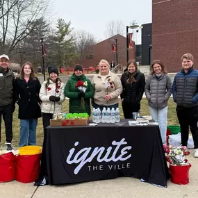 Happy Valentine’s Day! Some of our amazing team members are out on the University of Louisville campus spreading love by handing out roses to students!