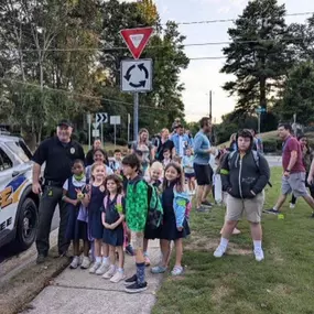 A few photos from our “Walk to School Safely” event last week.  Ft. the local Chamblee Elementary School staff, students, their families and @chamblee.ga Chamblee Police Department.