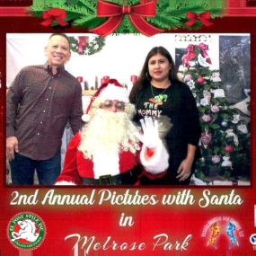 Jim Tom, State Farm Insurance Agent sponsored a picture with Santa Claus on 12/16/23 was a success with 54 families attending.  Excited children were treated to a picture with Santa, Christmas gift, pizza, chips and beverage.