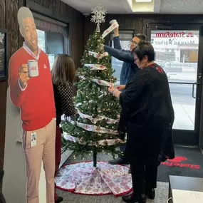 It's beginning to look a lot like Christmas at Morgan Parker State Farm Insurance agents Longmont, CO office