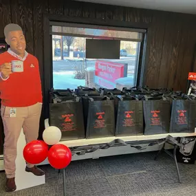 New customers gets a reusable shopping bag from Morgan Parker State Farm office!