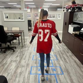 Happy National Fun Day at Work!! We celebrated today with a little “Teams” BINGO, Jump Rope, and Hopscotch!! Congrats to Sam at our Cambridge office for winning BINGO and Cali from our Salisbury Office!!