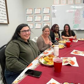 We had a wonderful potluck luncheon today to celebrate Thanksgiving as a team. We wish you and your family a Happy Thanksgiving!